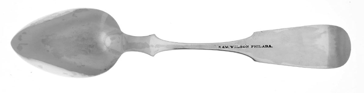 Coin Silver Flatware Dessert/Oval Soup Spoon by Robert & William Wilson-2