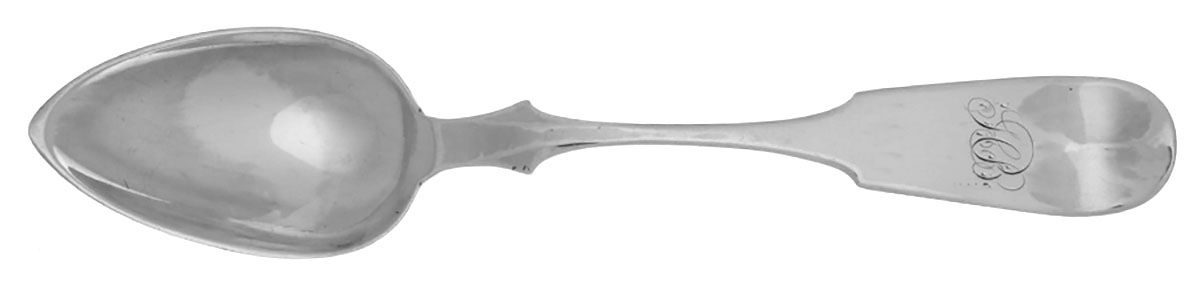 Coin Silver Flatware Dessert/Oval Soup Spoon by Robert & William Wilson-1