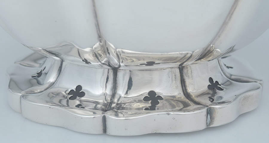 R6BR6B1 (Sterling, Hollowware) Coffee Pot & Stand/Burner by Rundell,Bridge,Rundell-5