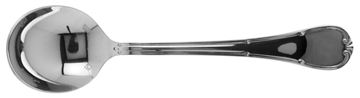T022SRBF 6.75 in. Donizetti Stainless Steel Extra Heavy Weight Round Bowl Soup Spoon