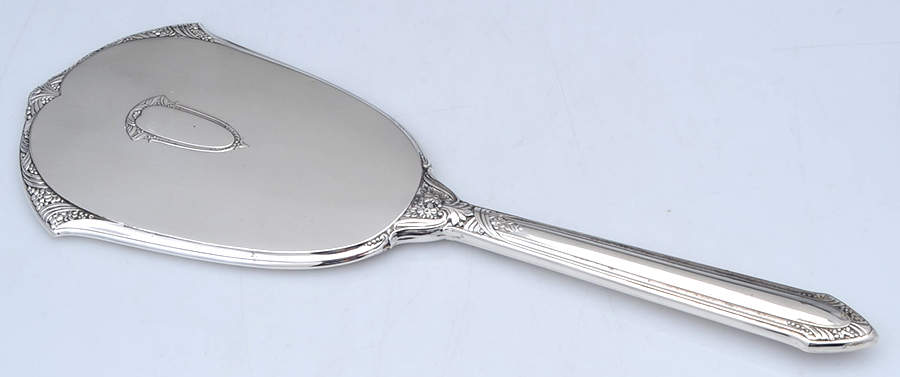 SBS13 (Sterling, Hollowware) Mirror with Handle by Saart Brothers-2