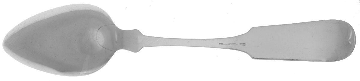 Coin Silver Flatware Tablespoon (Serving Spoon) by Henry Salisbury-2
