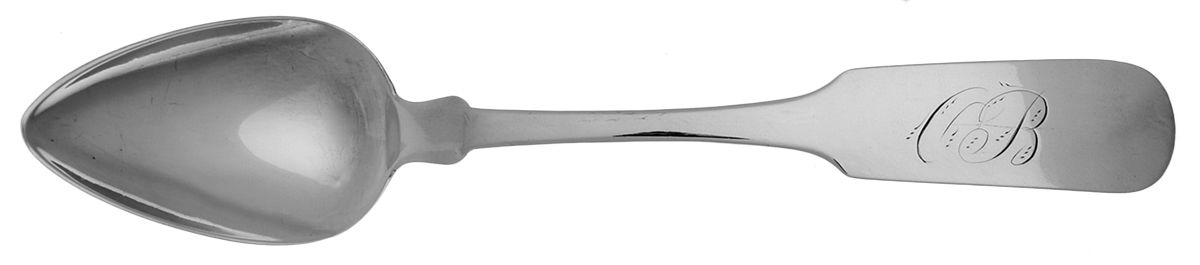 Coin Silver Flatware Teaspoon by S. Huntington-1