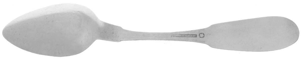 Coin Silver Flatware Teaspoon by Samuel S Newton-2