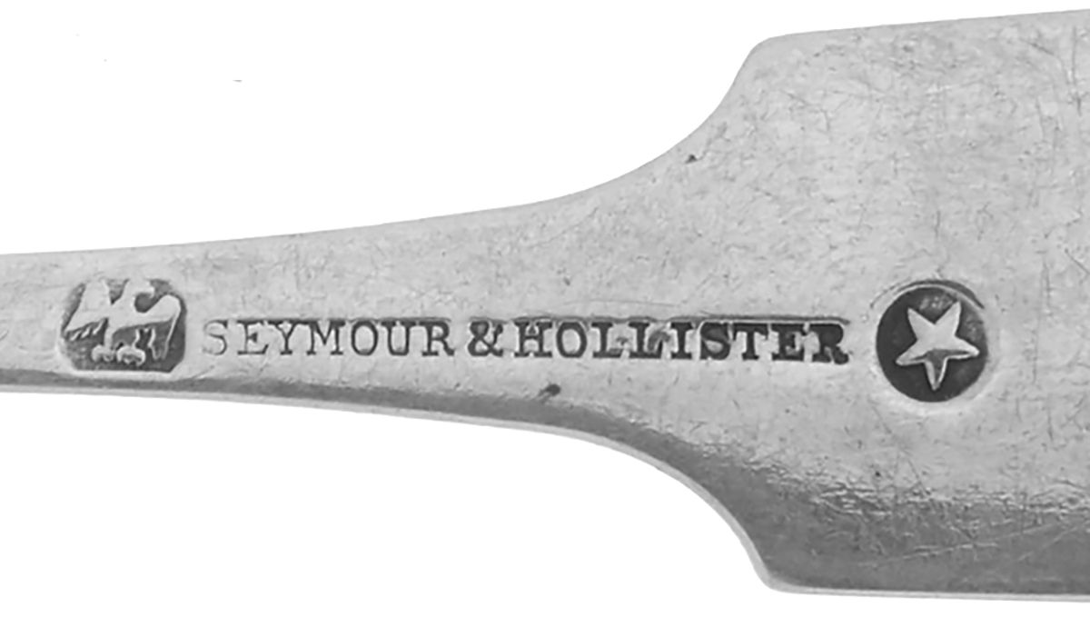 Coin Silver Flatware Teaspoon by Seymour & Hollister-2