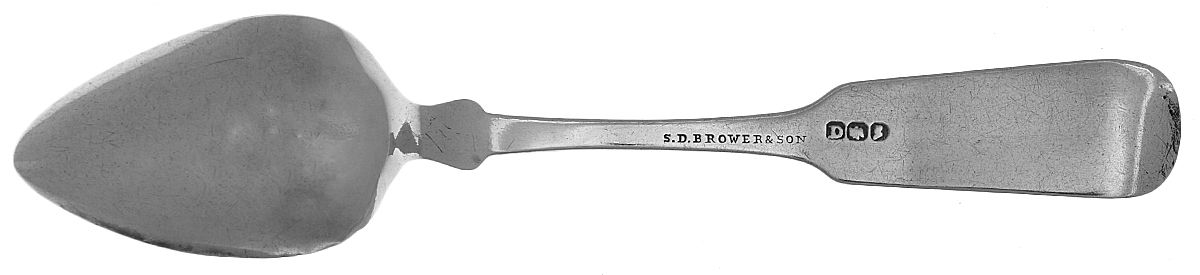 Coin Silver Flatware Five O'Clock Teaspoon by S. D. Brower & Son-2