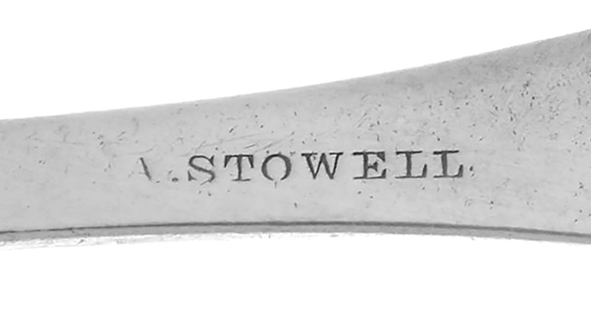 Coin Silver Flatware Preserve Spoon by Stowell & Co-3