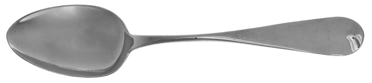 Coin Silver Flatware Tablespoon (Serving Spoon) by S. N. Story-1