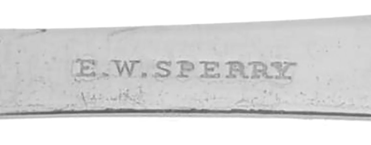 Coin Silver Flatware Tablespoon (Serving Spoon) by E.W. Sperry-3