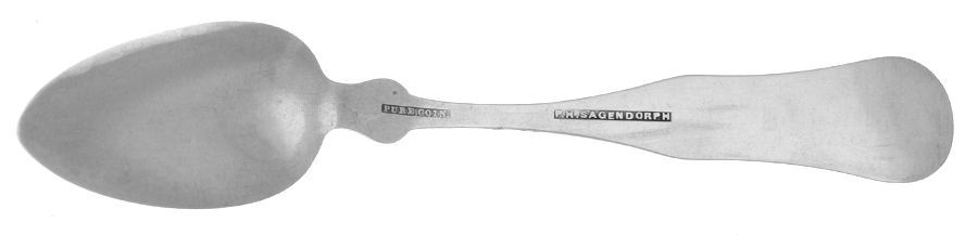 Coin Silver Flatware Teaspoon by P.H. Sagendorph-2