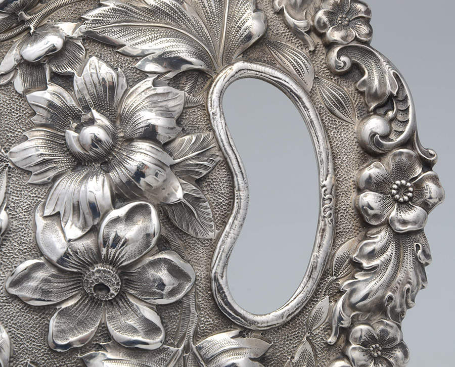 Repousse (Sterling, Hollowware) Centerpiece Tray by Shreve Silver-5