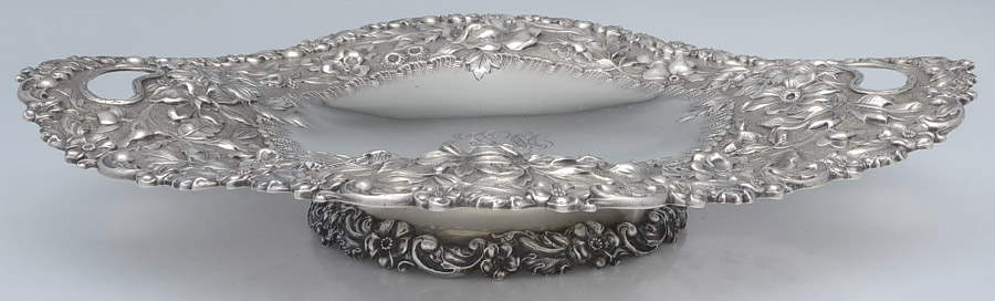 Repousse (Sterling, Hollowware) Centerpiece Tray by Shreve Silver-1