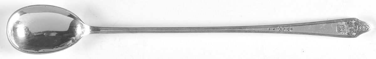 Tiffany & CO SILVER Clinton Engraved (Sterling, No Monograms) Iced Tea Spoon