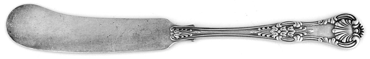 Tiffany & CO SILVER English King (Silverplate, 1870) Flat Handle Master Butter Knife