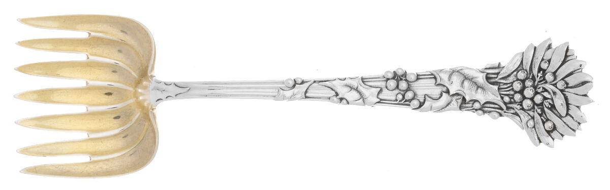 Tiffany & CO SILVER Holly (Sterling,1895) Individual Hors d'Oeuvres Fork