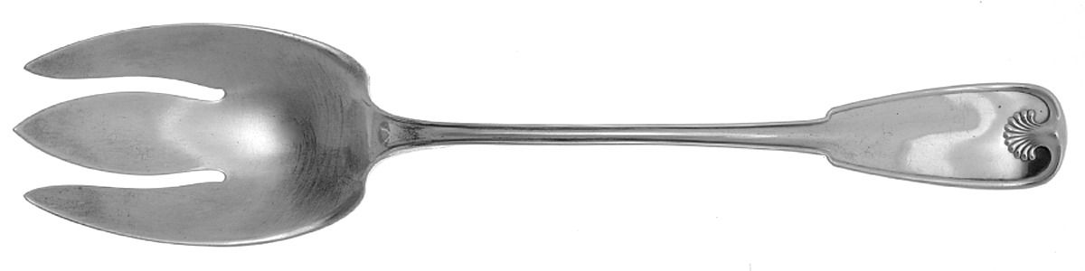 Tiffany & CO SILVER Palm (Sterling, 1871) Oversize Solid Salad Servng Fork