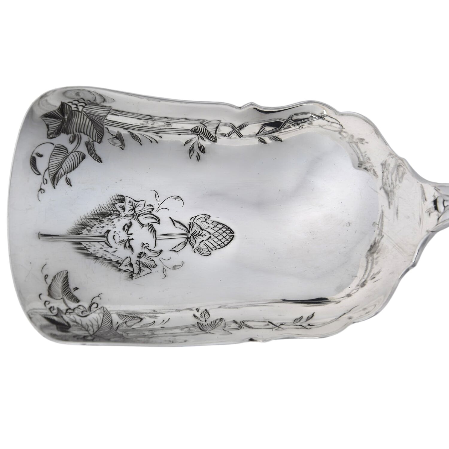 Grecian (Sterling, 1880) Bright Cut Solid Serving Berry Scoop by Tiffany & CO SILVER-2