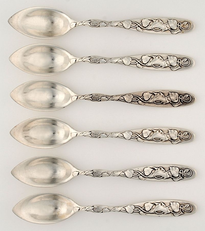 【TIFFANY&CO.】 1872年 Vine デイジー　銀製カトラリーセット Vine-Multi Motif (Sterling, 1872) (Set of 6) Orange Spoon by