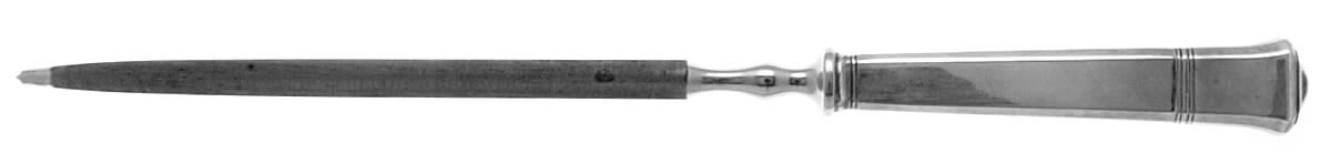 Tiffany & CO SILVER Windham (Sterling, 1923,No Monograms) Large Roast Steel Rod Knife Sharpener