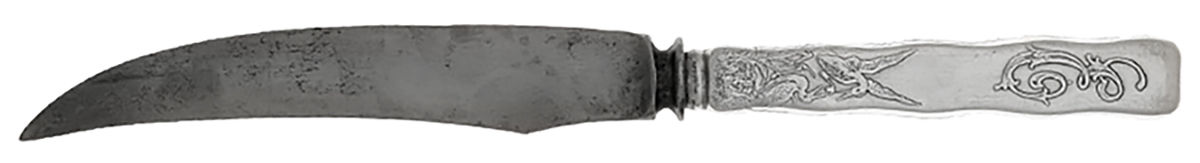 Lap-Over-Edge (Acid Etched) Individual Silverplate Blade Bird Knife by Tiffany & CO SILVER-2