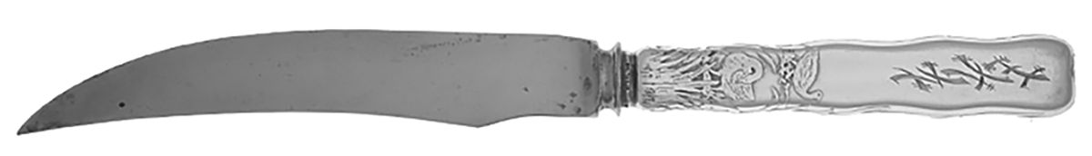 Lap-Over-Edge (Acid Etched) Individual Silverplate Blade Bird Knife by Tiffany & CO SILVER-2