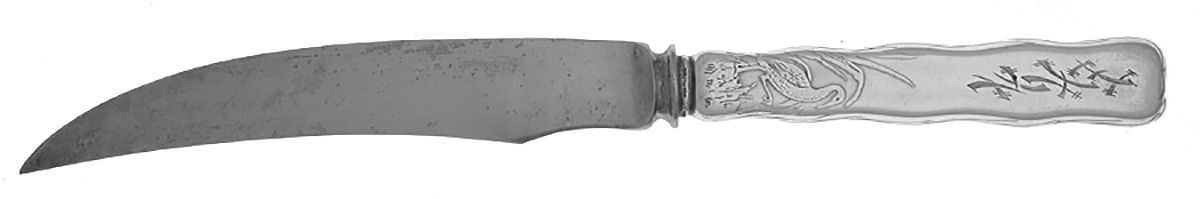 Lap-Over-Edge (Acid Etched) Individual Silverplate Blade Bird Knife by Tiffany & CO SILVER-2