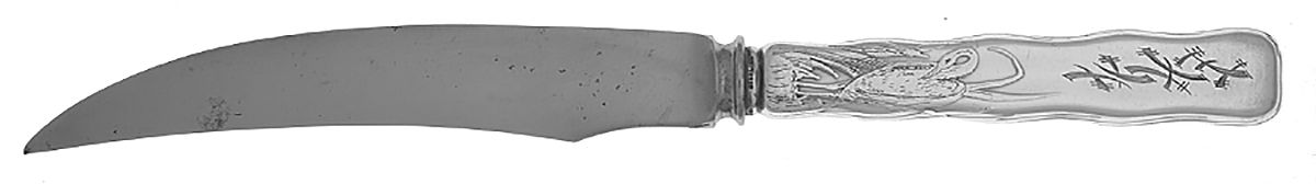Lap-Over-Edge (Acid Etched) Individual Silverplate Blade Bird Knife by Tiffany & CO SILVER-2