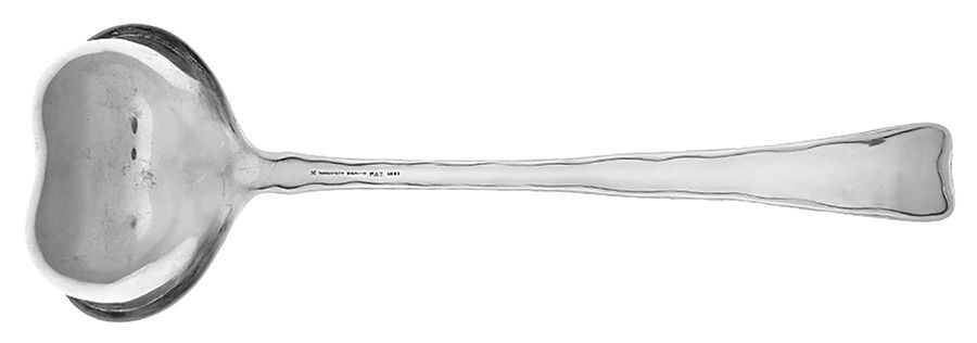Lap-Over-Edge (Engraved) Gravy Ladle with Heart Shape Bowl by Tiffany & CO SILVER-2