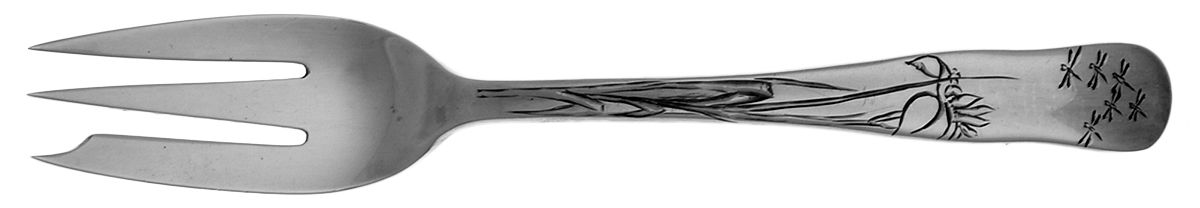 Tiffany & CO SILVER Lap-Over-Edge (Engraved) Oyster Fork (Variant)