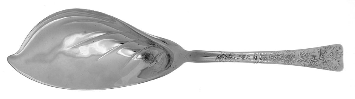 Tiffany & CO SILVER Lap-Over-Edge (Engraved) Small Solid Ice Cream Server
