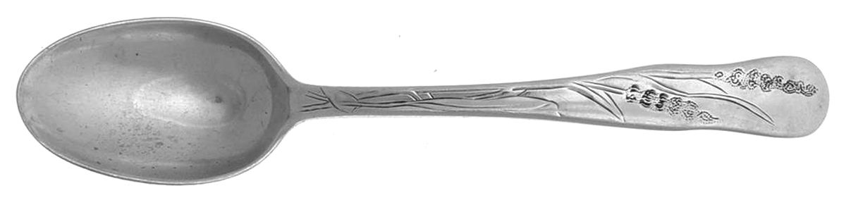 Tiffany & CO SILVER Lap-Over-Edge (Engraved) Demitasse Spoon