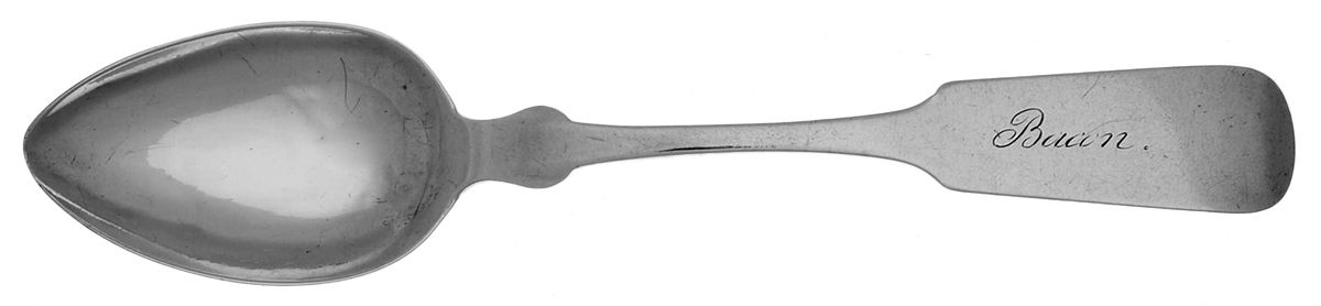 Coin Silver Flatware Teaspoon by T. B. Leavenworth-1