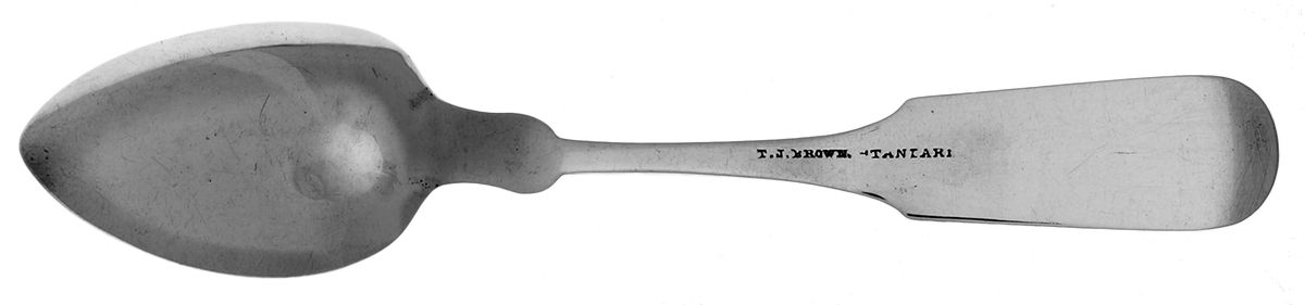 Coin Silver Flatware Teaspoon by T. J. Brown-2