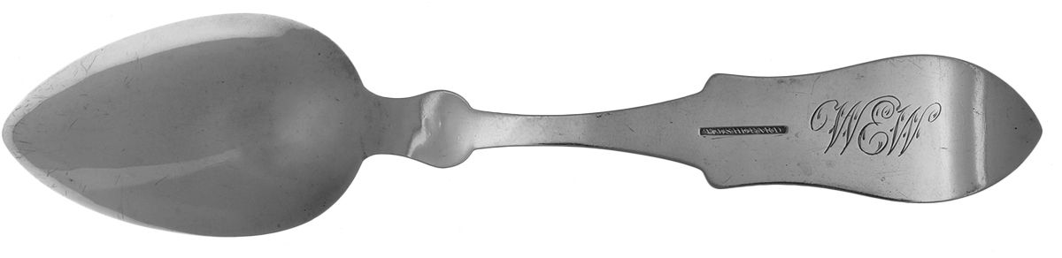 Coin Silver Flatware Tablespoon (Serving Spoon) by Thomas J. Shepard Sr-2