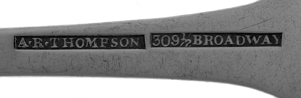 Coin Silver Flatware Tablespoon (Serving Spoon) by A.R. Thompson-3