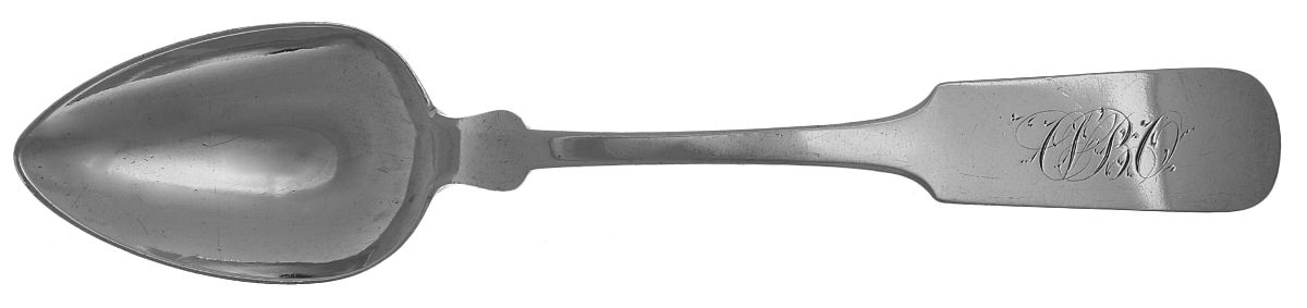 Coin Silver Flatware Tablespoon (Serving Spoon) by A.R. Thompson-1