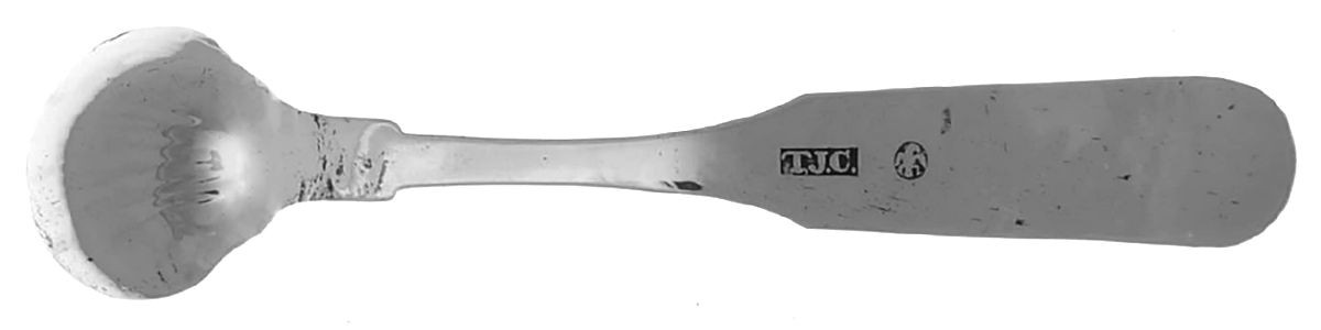 Coin Silver Flatware Master Salt Spoon by Timothy Jay Chandler-2
