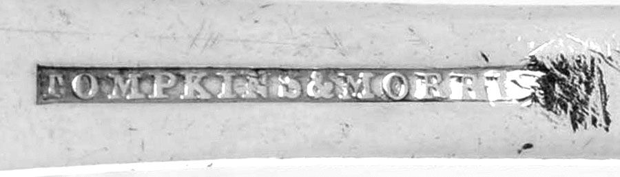 Coin Silver Flatware Tablespoon (Serving Spoon) by Tompkins and Morris-3