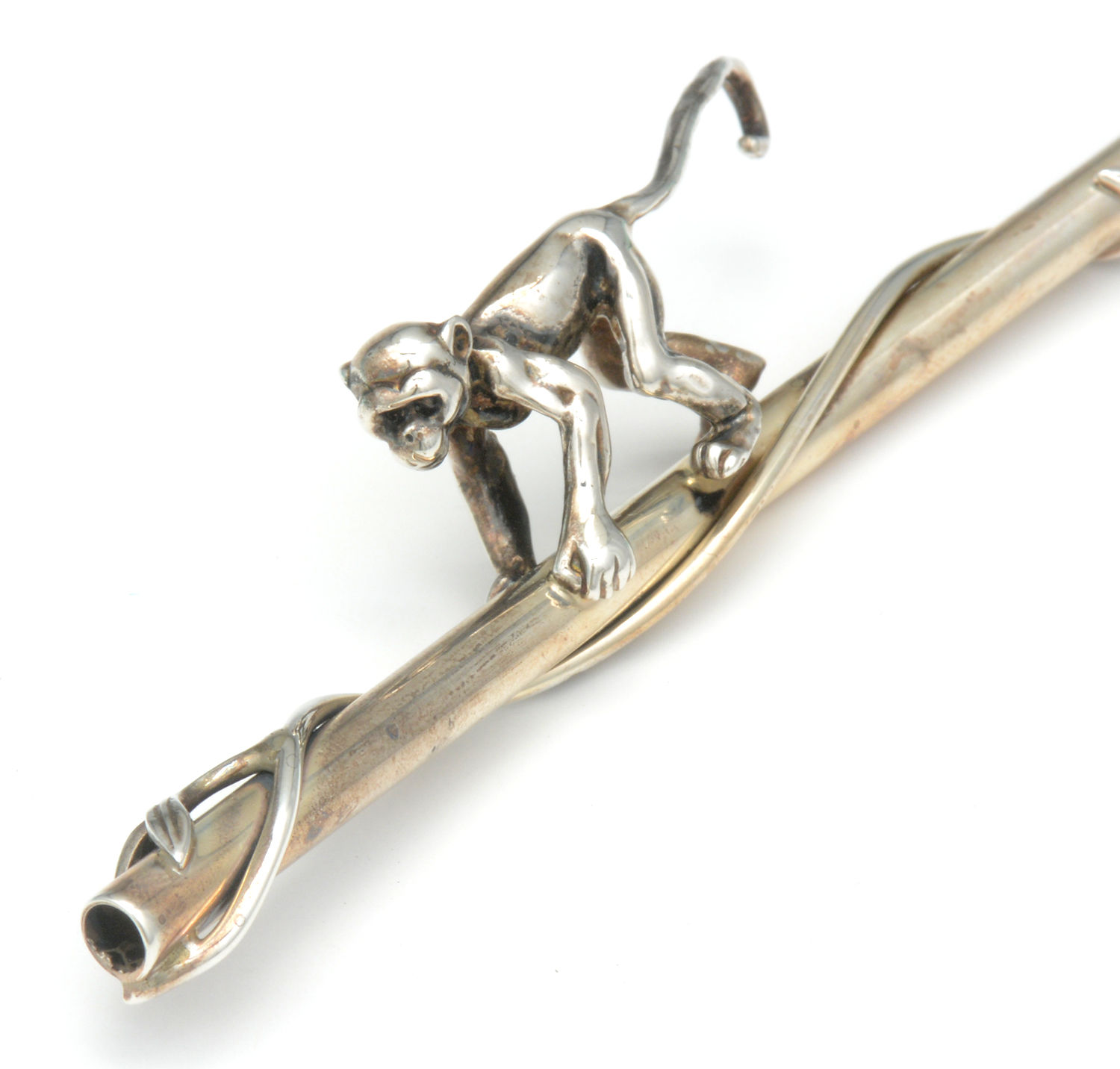 Monkey (Sterling) 8" Drinking Straw - Set of 4 by Tiffany & CO SILVER-3