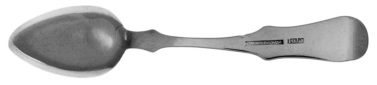 Coin Silver Flatware Teaspoon by T. J. Brown-2