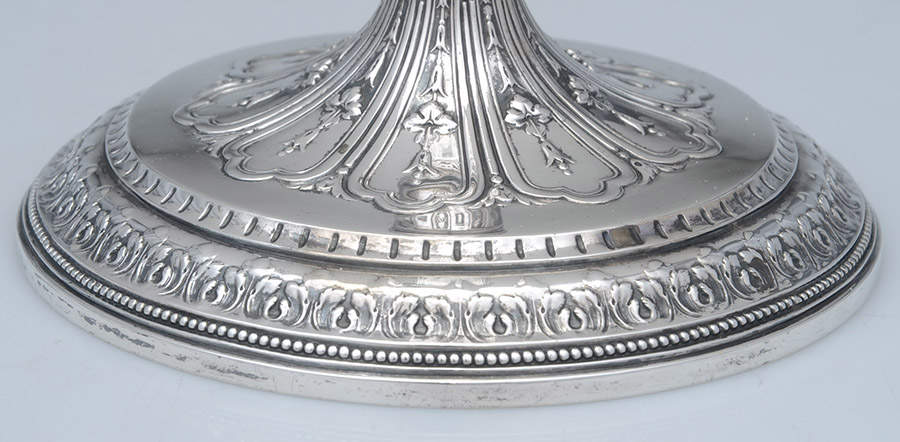18723 (Sterling, Hollowware) Pair of Weighted Candlesticks with Bobeche by Tiffany & CO SILVER-3