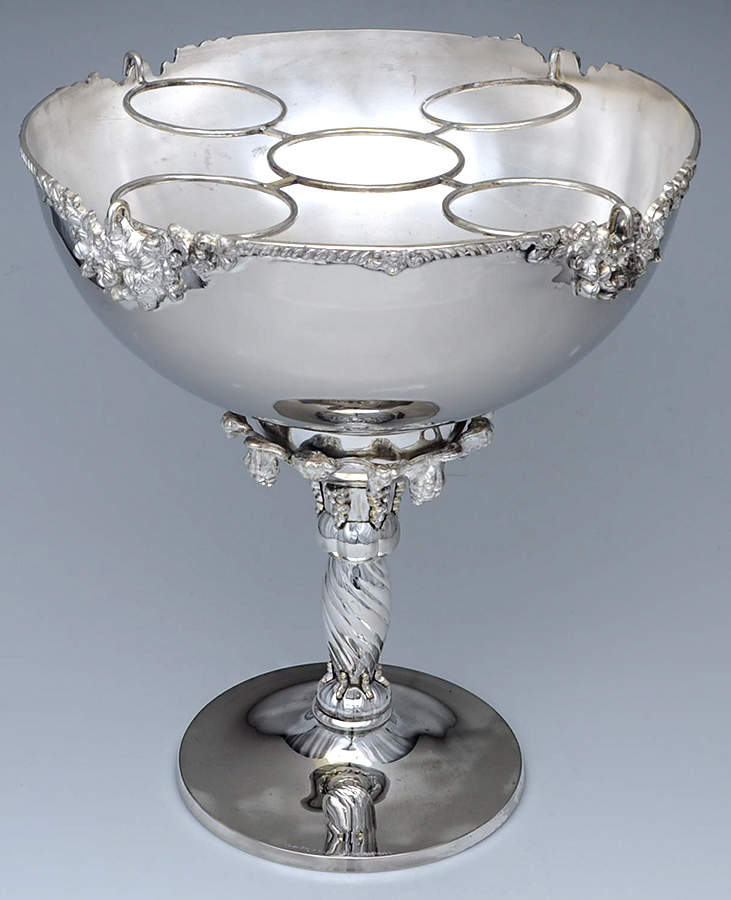 Silverplate Hollowware 5 Bottle Champagne Holder W/Rack & Insert by Unknown Manufacturer-1