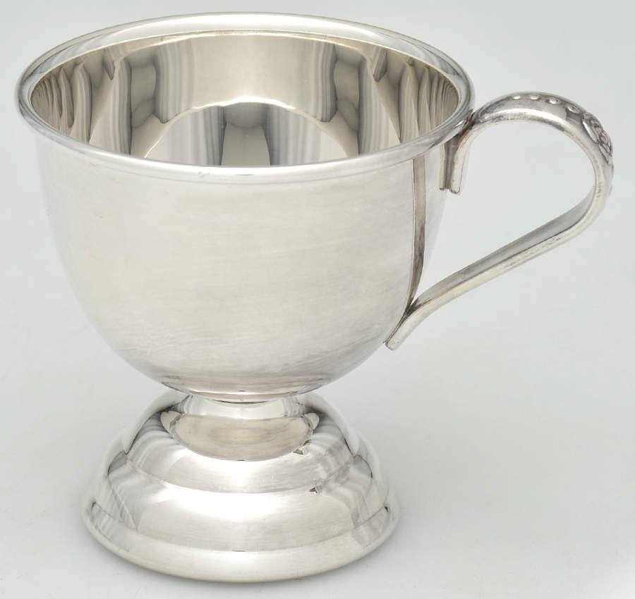 Silverplate Hollowware 15 Pc Punch Set (Bowl,12 Cup,Tray,Ladle) by Unknown Manufacturer-2