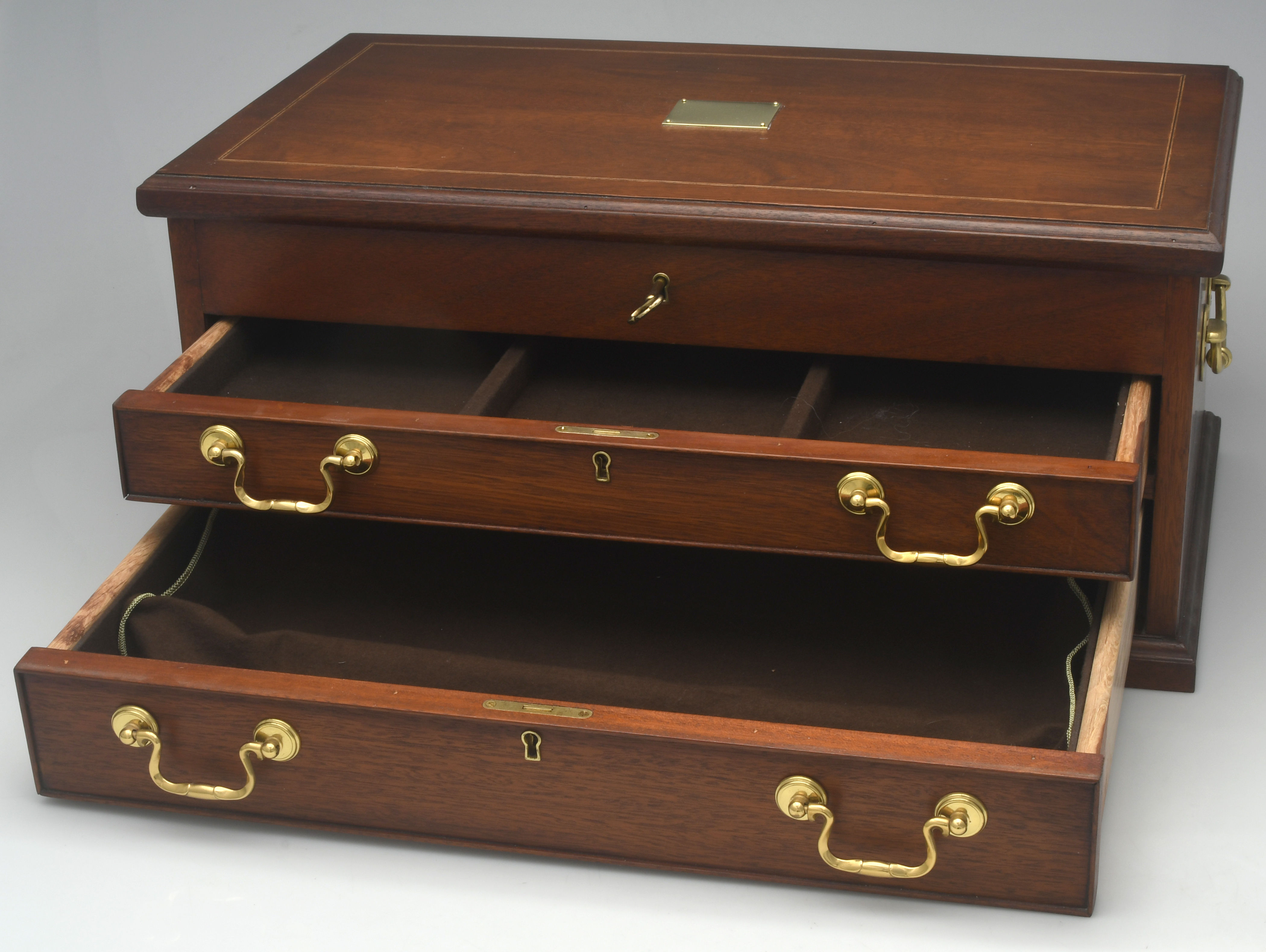 Flatware Chests-New and Vintage Standing Flatware Chest by Unknown Mfg Silver-7