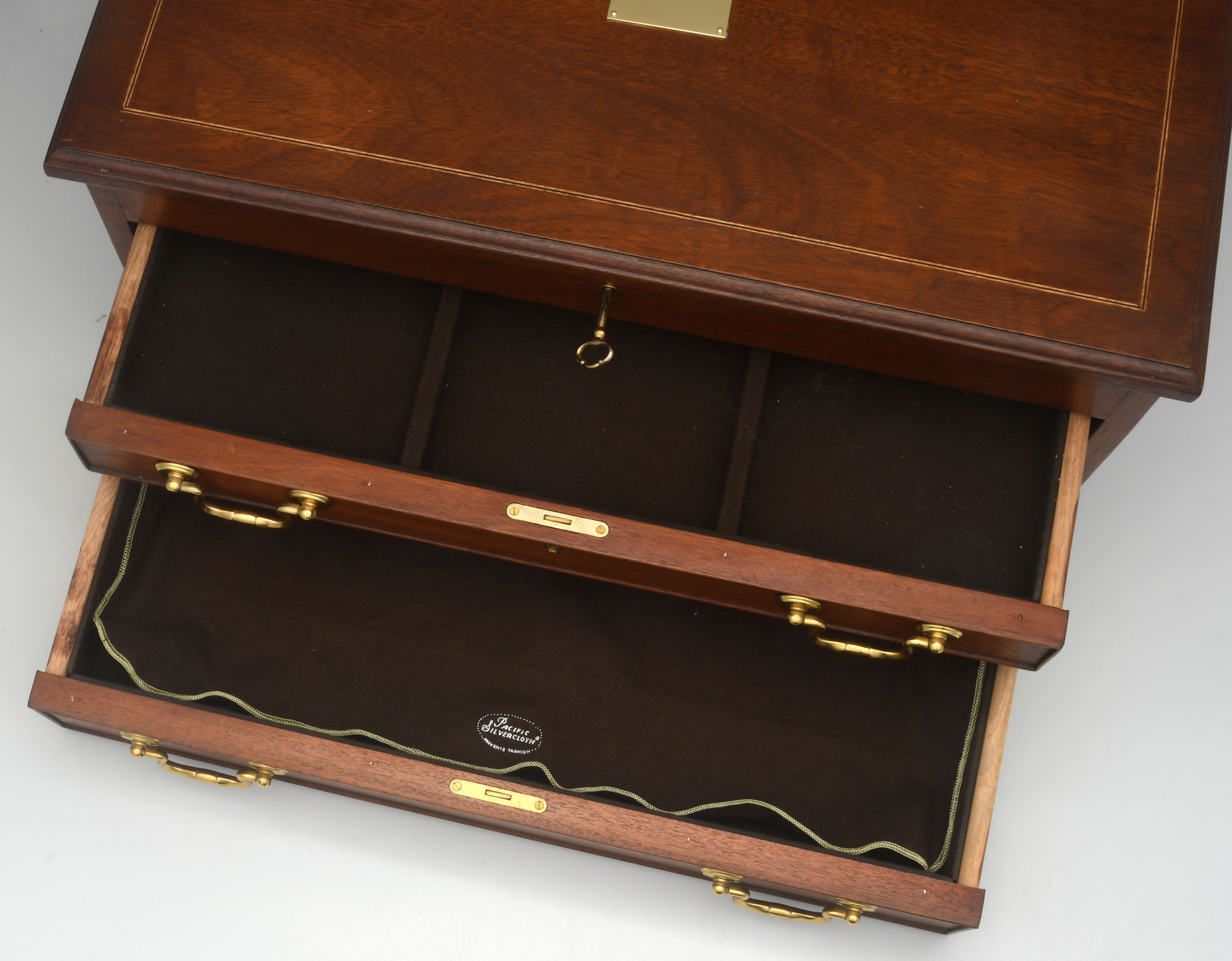 Flatware Chests-New and Vintage Standing Flatware Chest by Unknown Mfg Silver-2