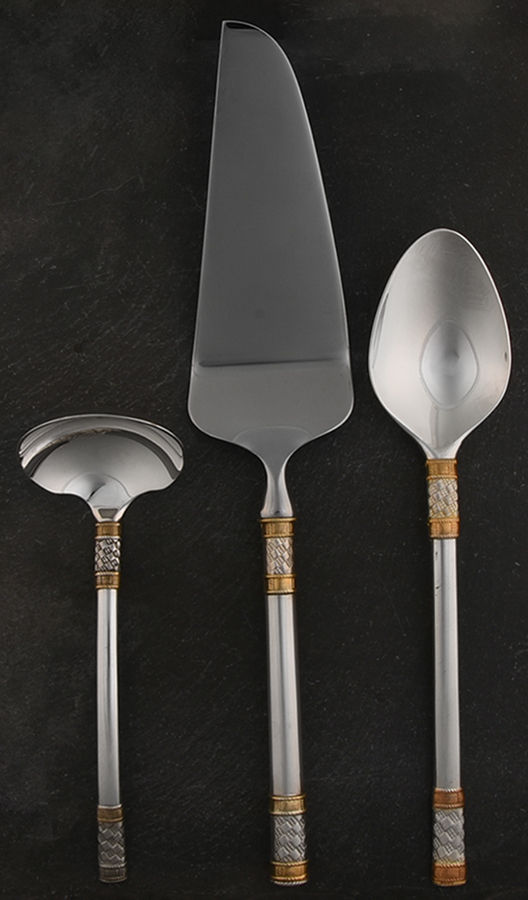 Wallace Silver Golden Aegean Weave (Sterling, 1971) 3 Piece Completer Set