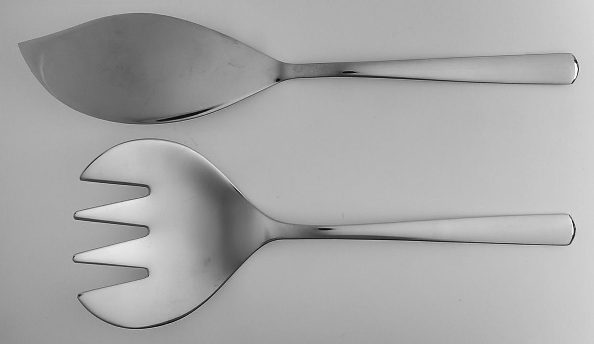 WMF Flatware Manaos II (Stainless) 2 Piece Large Solid Fish Serving Set