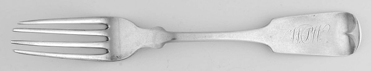 Coin Silver Flatware Fork by John L Westervelt-6