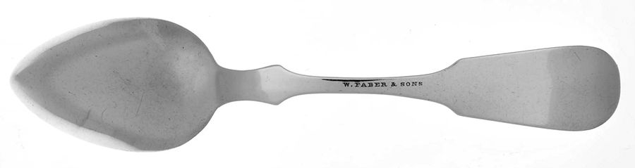 Coin Silver Flatware Teaspoon by William Faber-2