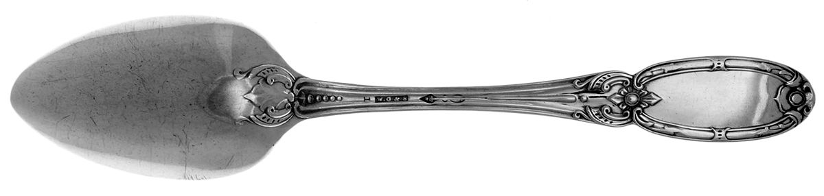 WGO7 (COIN) Dessert/Oval Soup Spoon by William Gale & Son-4